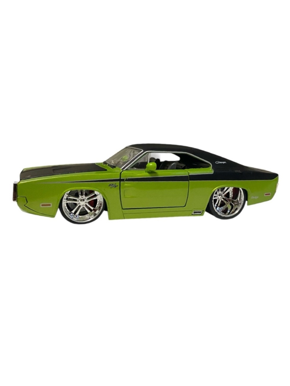 Jada Dub City Big Time Muscle 1970 Dodge Charger Green 1:24 Diecast Car